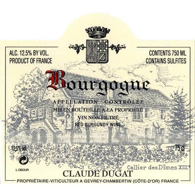 Claude Dugat Bourgogne 2022 (12x75cl)