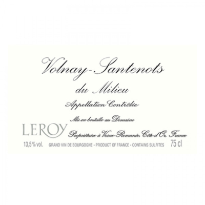 Leroy Volnay 1er Cru Santenots du Milieu 1999 (1x75cl)
