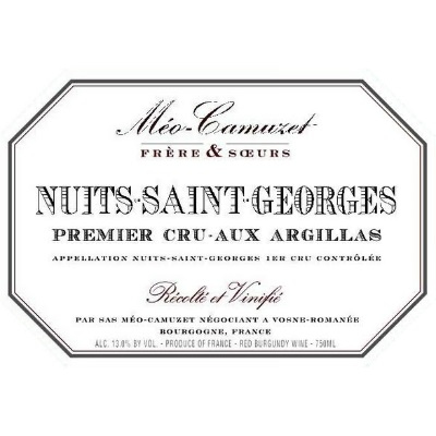 Meo-Camuzet Nuits-Saint-Georges 1er Cru Aux Argillas 2018 (6x75cl)