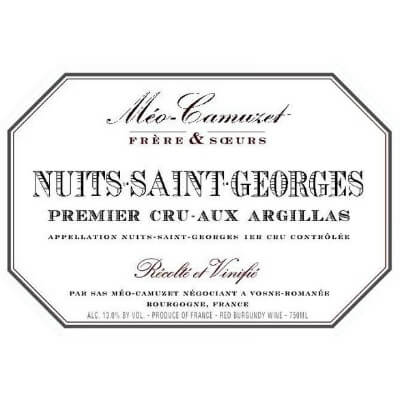 Meo-Camuzet Nuits-Saint-Georges 1er Cru Aux Argillas 2019 (3x75cl)