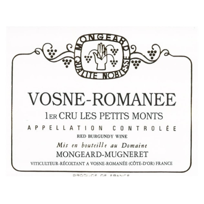 Mongeard Mugneret Vosne-Romanee 1er Cru Petits Monts 2021 (6x75cl)