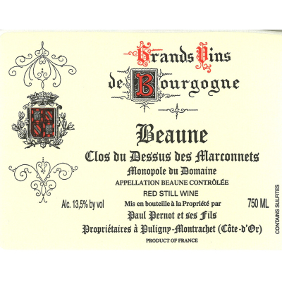 Paul Pernot Beaune Dessus Marconnets 2022 (12x75cl)