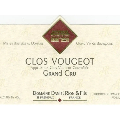 Daniel Rion Clos-Vougeot Grand Cru 2014 (6x75cl)