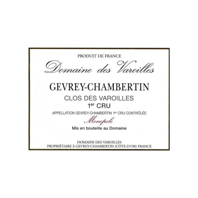 Varoilles Gevrey-Chambertin 1er Cru Clos des Varoilles 2019 (6x75cl)