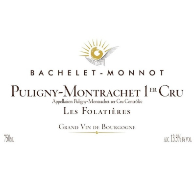 Bachelet-Monnot Puligny-Montrachet 1er Cru Les Folatieres 2022 (6x75cl)