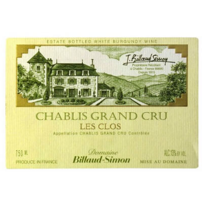 Billaud-Simon Chablis Grand Cru Les Clos 2022 (6x75cl)