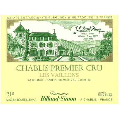 Billaud-Simon Chablis 1er Cru Les Vaillons 2022 (6x75cl)