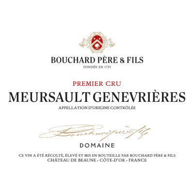 Bouchard Pere & Fils Meursault 1er Cru Les Genevrieres  2020 (6x75cl)