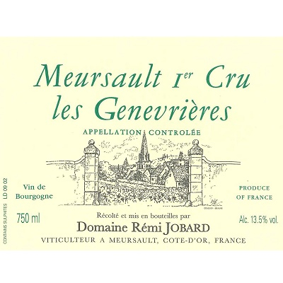 Remi Jobard Meursault 1er Cru Les Genevrieres 2019 (6x75cl)