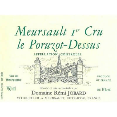 Remi Jobard Meursault 1er Cru Le Poruzot-Dessus 2019 (1x75cl)