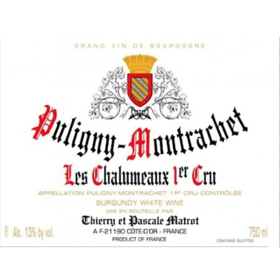 Matrot Puligny-Montrachet 1er Cru Les Chalumeaux 2020 (12x75cl)