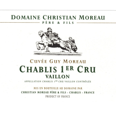 Christian Moreau Chablis 1er Cru Vaillons Cuvee Guy Moreau 2013 (1x75cl)