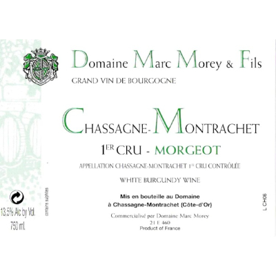 Marc Morey Chassagne-Montrachet 1er Cru Morgeot Blanc 2017 (6x75cl)