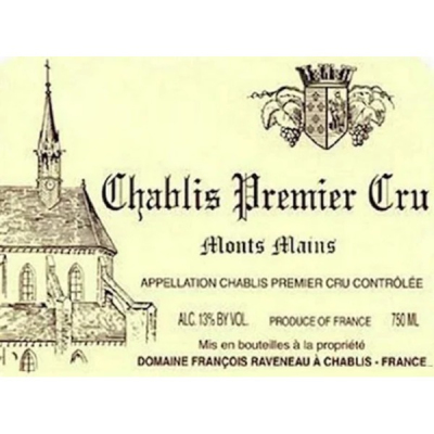 Raveneau Chablis 1er Cru Mont Mains 2016 (1x75cl)
