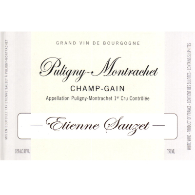 Etienne Sauzet Puligny-Montrachet 1er Cru Champ Gain 2016 (6x75cl)