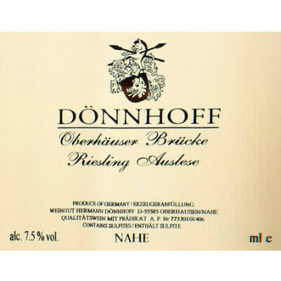 Donnhoff Oberhauser Brucke Riesling Auslese Goldkapsel 2011 (1x300cl)