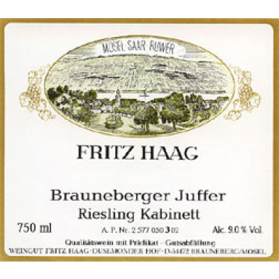 Fritz Haag Brauneberger Juffer Riesling Kabinett 2020 (6x75cl)