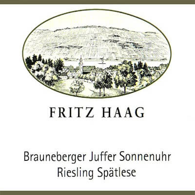 Fritz Haag Brauneberger Juffer Sonnenuhr Riesling Spatlese 2022 (6x75cl)