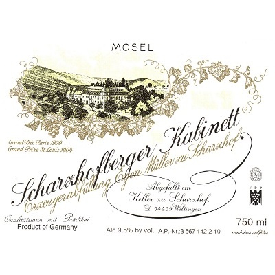 Egon Muller Scharzhofberger Riesling Kabinett 2020 (6x75cl)