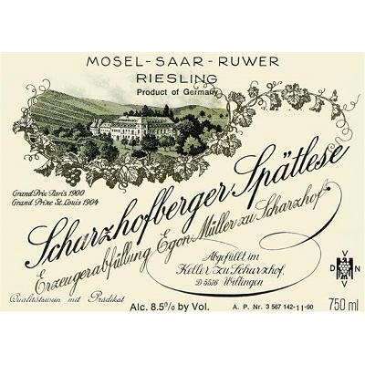 Egon Muller Scharzhofberger Riesling Spatlese 2018 (6x75cl)