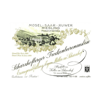 Egon Muller Scharzhofberger Riesling Trockenbeerenauslese 2017 (1x37.5cl)