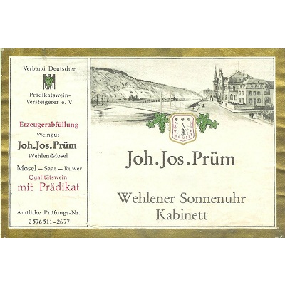 Joh. Jos. Prum Wehlener Sonnenuhr Riesling Kabinett 2020 (6x75cl)