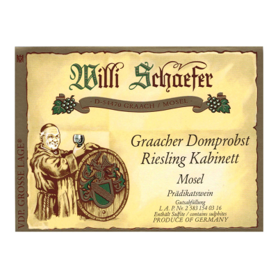 Willi Schaefer Graacher Domprobst Riesling Kabinett 2022 (6x75cl)