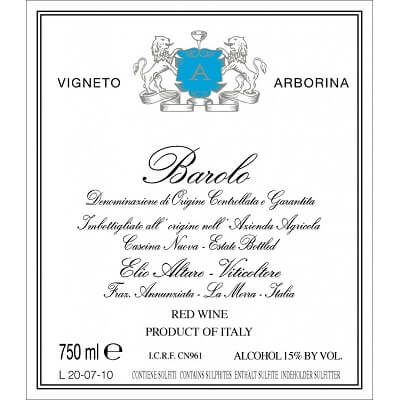 Elio Altare Barolo Arborina 2017 (1x150cl)