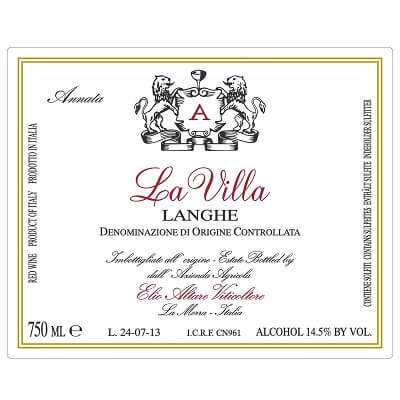 Elio Altare Langhe La Villa 2021 (6x75cl)