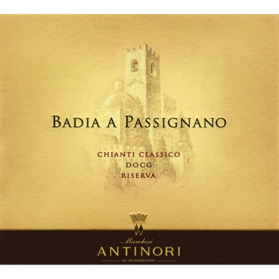 Antinori Badia A Passignano Chianti Classico Riserva 2018 (1x150cl)