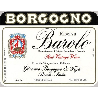Giacomo Borgogno Barolo Riserva 1964 (1x75cl)
