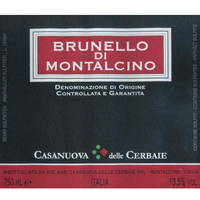 Casanuova delle Cerbaie Brunello di Montalcino 2012 (12x75cl)