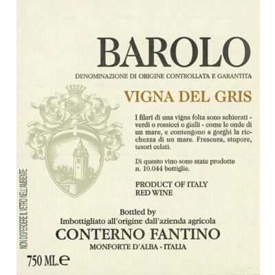 Conterno Fantino Barolo Vigna Del Gris 2008 (1x75cl)
