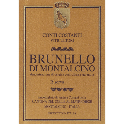 Conti Costanti Brunello di Montalcino Riserva 2012 (6x75cl)