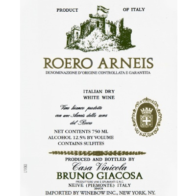 Bruno Giacosa Roero Arneis 2020 (6x75cl)