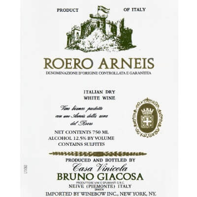 Bruno Giacosa Roero Arneis 2021 (6x75cl)