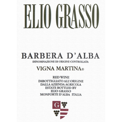 Elio Grasso Barbera d'Alba Vigna Martina 2017 (6x75cl)
