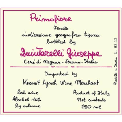 Quintarelli Primofiore 2022 (6x75cl)