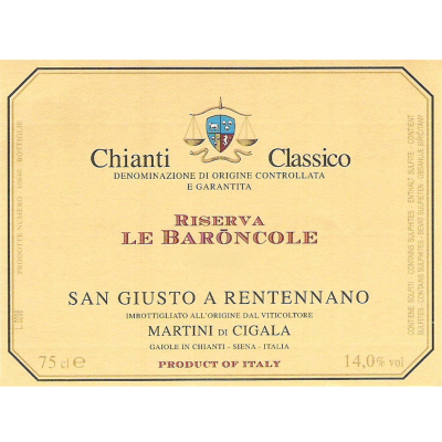 San Giusto A Rentennano Chianti Classico Riserva le Baroncole 2018 (6x75cl)
