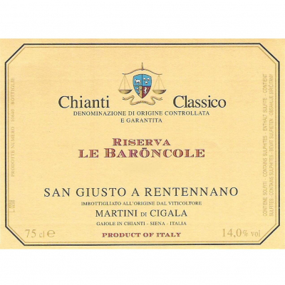 San Giusto A Rentennano Chianti Classico Riserva le Baroncole 2019 (6x75cl)
