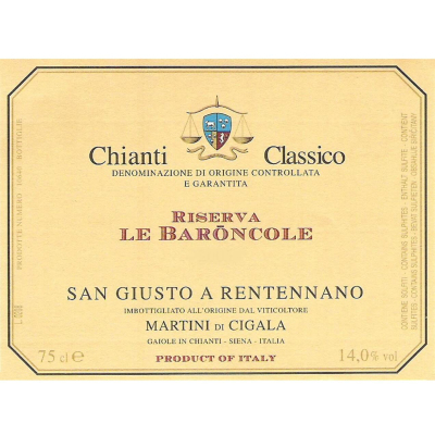 San Giusto A Rentennano Chianti Classico Riserva le Baroncole 2020 (6x75cl)
