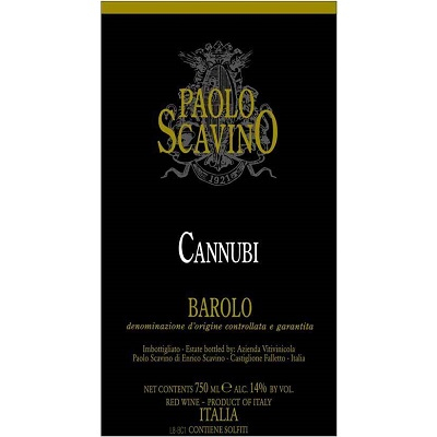 Paolo Scavino Barolo Cannubi 2008 (12x75cl)