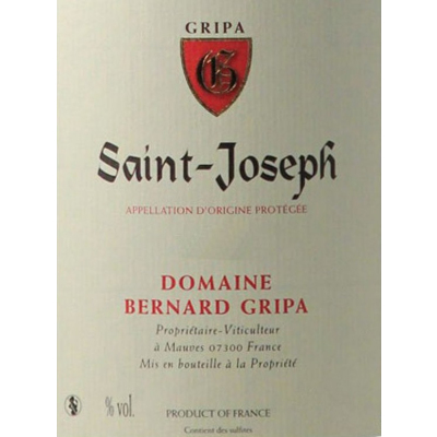Bernard Gripa Saint-Joseph Rouge 2020 (6x75cl)