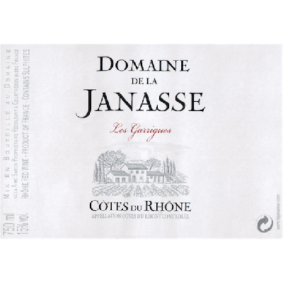 Janasse Cotes Du Rhone Garrigues 2022 (6x75cl)