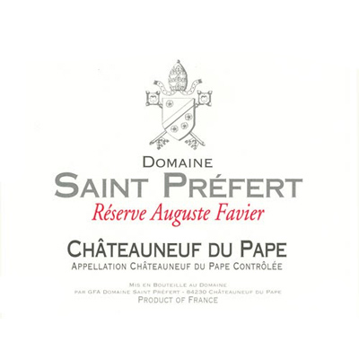 Saint Prefert Chateauneuf-du-Pape Reserve Auguste Favier 2017 (6x75cl)