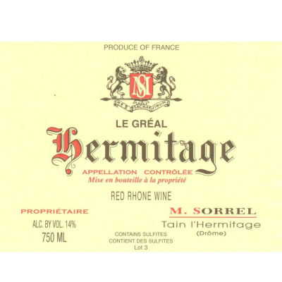 Marc Sorrel Hermitage Le Greal 2019 (6x75cl)