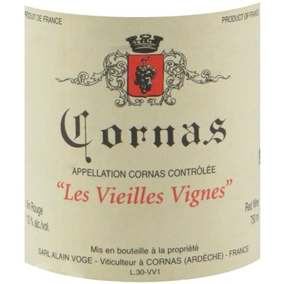 Alain Voge Cornas VV 2015 (6x75cl)