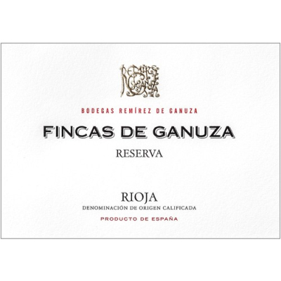Remirez de Ganuza Rioja Reserva Fincas De Ganuza 2017 (6x75cl)