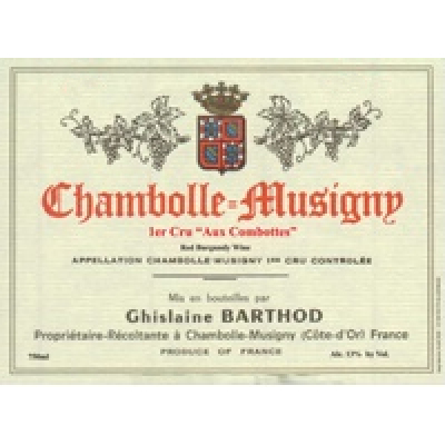 Ghislaine Barthod Chambolle-Musigny 1er Cru Aux Combottes 2018 (6x75cl)