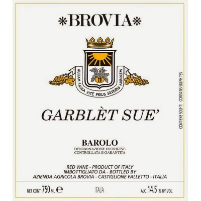 Brovia Barolo Garblet Sue 2016 (6x75cl)